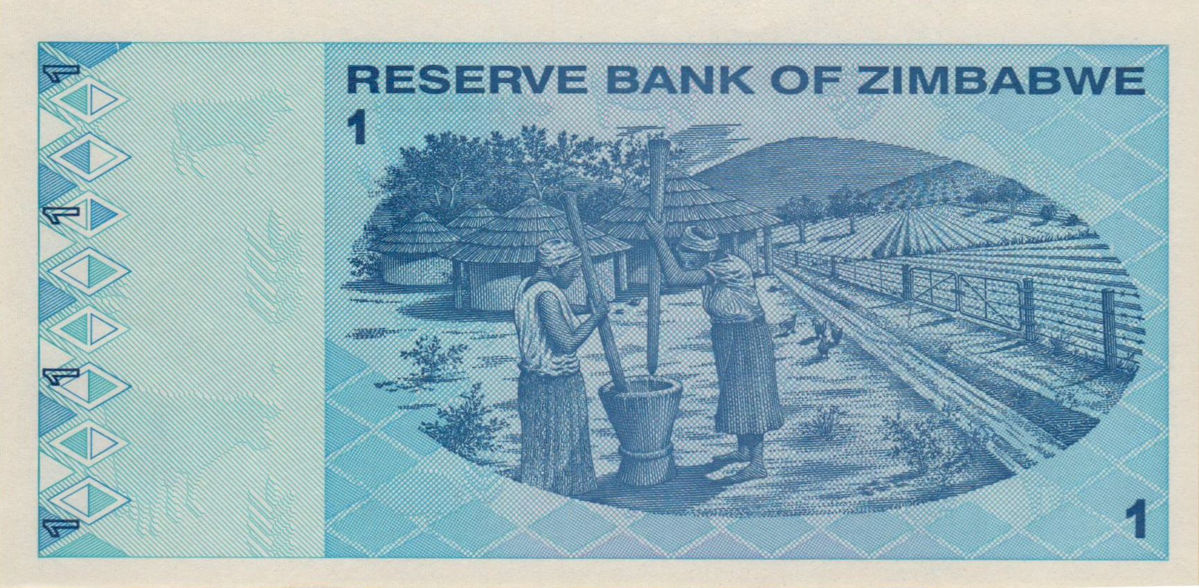 Zimbabwe 1 2009 UNC P-92